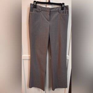 New York and Company Dress Pants Grey Wide Leg Sz 4 Workwear Casual Business